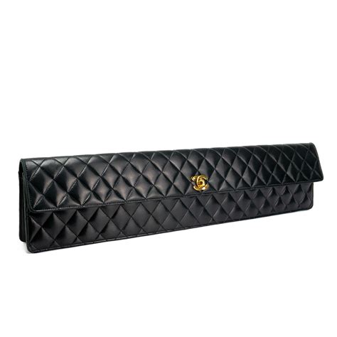 chanel elongated clutch bag|vintage Chanel clutch bags.